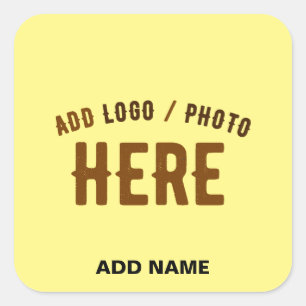 ADESIVO QUADRADO MARCA VERIFICADA AMARELO DE PASTEL PERSONALIZADO M