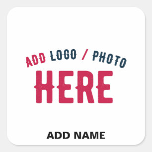 ADESIVO QUADRADO MARCA VERIFICADA BRANCA PERSONALIZÁVEL MODERNA