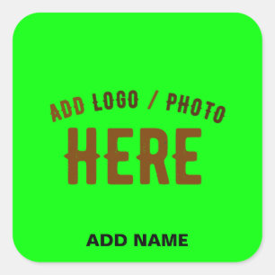 ADESIVO QUADRADO MARCA VERIFICADA REINO-VERDE PERSONALIZADO MODERNO
