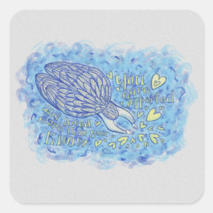 Adesivo Quadrado Marcadores Decatais Personalizados de Arcanjo Mich