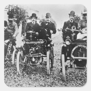Adesivo Quadrado Marcel (d.1903) e Louis (1877-1944) Renault driv