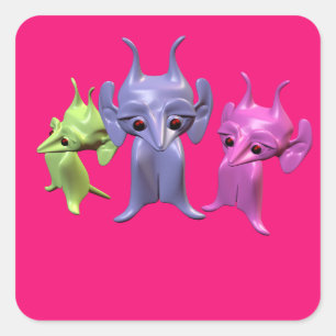 Adesivo Quadrado Marciano pequenos