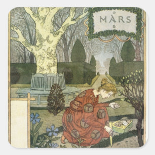 Adesivo Quadrado Março