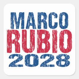 Adesivo Quadrado Marco Rubio 2028 (dis)