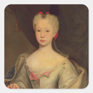 Adesivo Quadrado Maria Barbara de Braganza Rainha da espanha