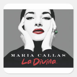 Adesivo Quadrado Maria Callas Stickers