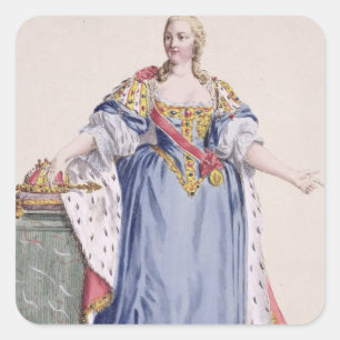 Adesivo Quadrado Maria Theresa (1717-80) Imperatriz da Áustria, de