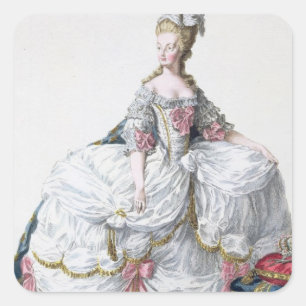 Adesivo Quadrado Marie Antoinette (1752-93) 'de DES Estam de