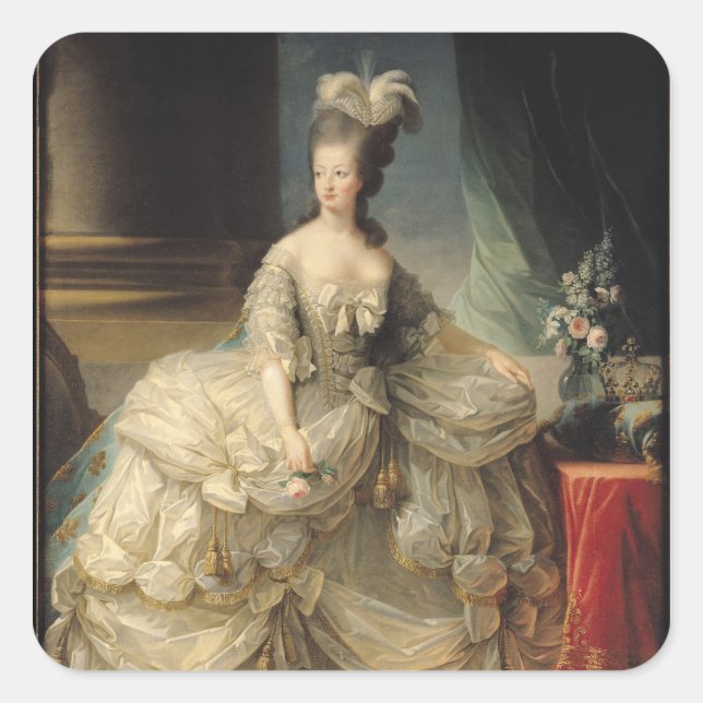 Adesivo Quadrado Marie Antonette Queen, França, 1779 (Frente)
