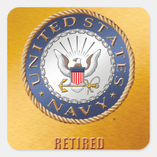 Adesivo Quadrado Marinho dos Estados Unidos