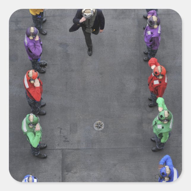 Adesivo Quadrado MARINHO dos EUA (Frente)