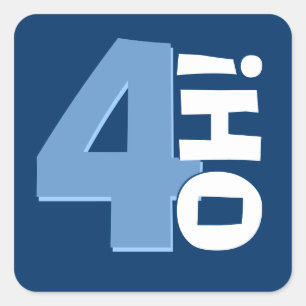 Adesivo Quadrado Marinho e azuis bebés feitos sob encomenda do ano