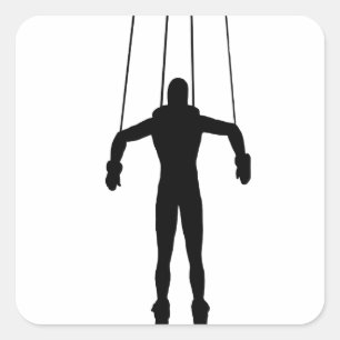 Adesivo Quadrado Marionette Puppet