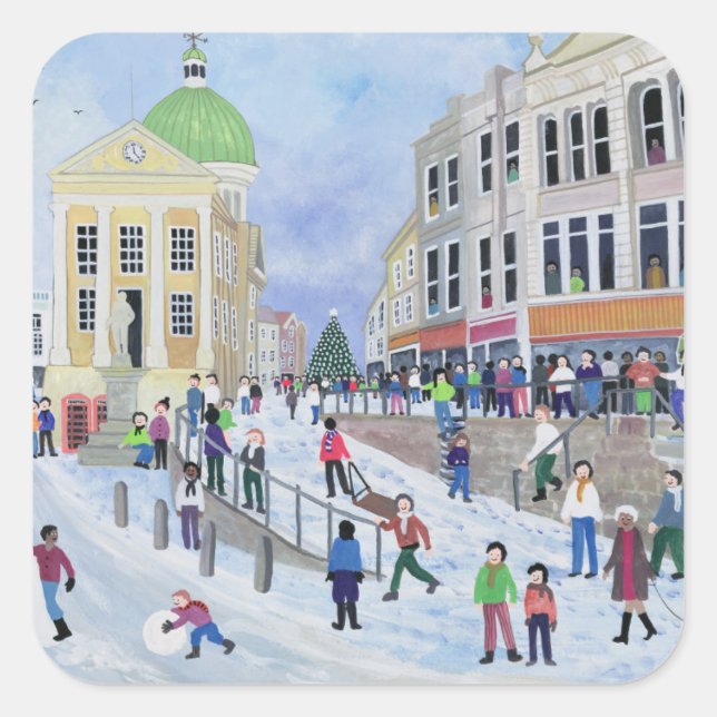 Adesivo Quadrado Market Jew Street Penzance (Frente)