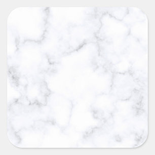 Adesivo Quadrado Mármore Branco Moderno