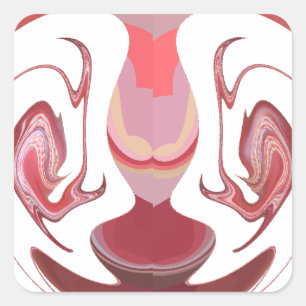 Adesivo Quadrado Maroon Majestade: Radiância Russa Texturizada Afri