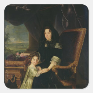 Adesivo Quadrado Marquise do d'Aubigne de Francoise de Maintenon
