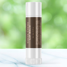 Marrom moderno com texto bronzeado rótulo do tubo 