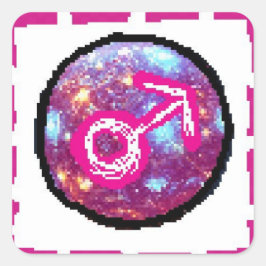 Adesivo Quadrado Marte Day