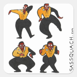 Adesivo Quadrado Martelo do vampiro