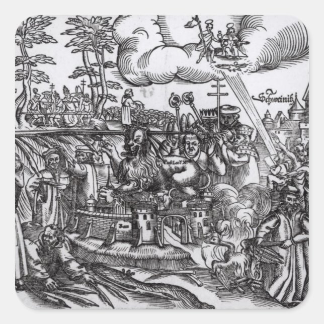 Adesivo Quadrado Martin Luther (Frente)