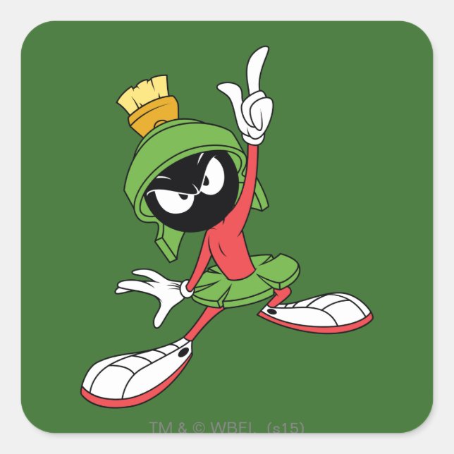 Adesivo Quadrado MARVIN, A Proclamação MARTIAN™ (Frente)