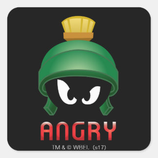 Adesivo Quadrado MARVIN, O Emoji Irritado MARTIAN™