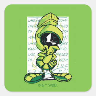 Adesivo Quadrado MARVIN, O esboço da cotação MARTIAN™