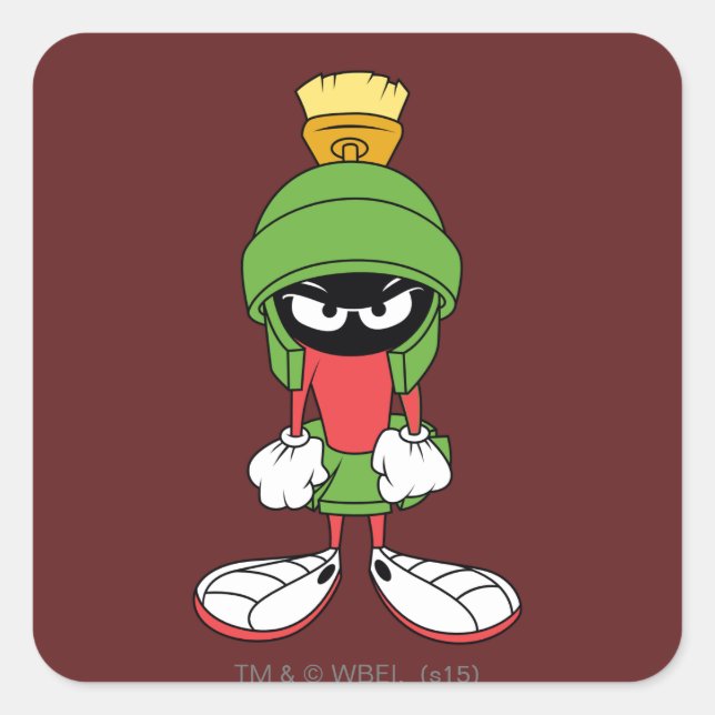 Adesivo Quadrado MARVIN, O MARTIAN™ Upset (Frente)