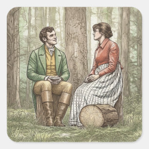 Adesivo Quadrado Mary e Tom em "The Other Bennet Sister"