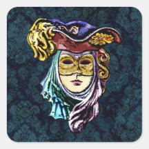 Máscara de Veneza sobre o fundo das Damas Escuras