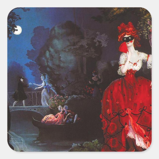 Adesivo Quadrado Mascarada (Frente)