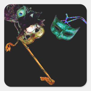 ADESIVO QUADRADO MASCARADA DO CARNAVAL