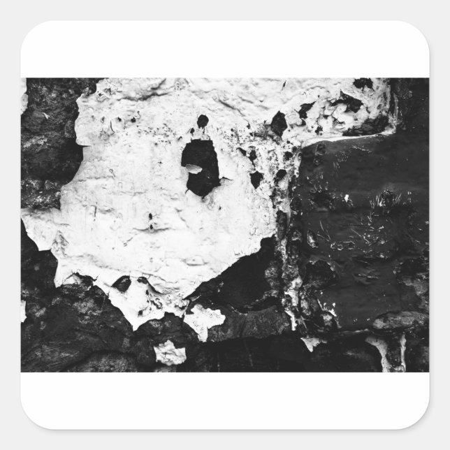 Adesivo Quadrado máscaras de desmatamento (Frente)