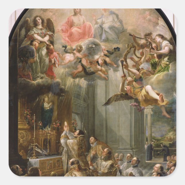 Adesivo Quadrado Massa dos Trinitaristas, 1666 (Frente)