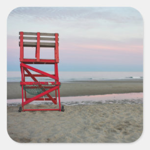 Adesivo Quadrado Massachusetts, Gloucester, Good Harbor Beach