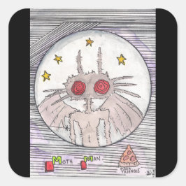 Adesivo Quadrado Matadora e Pizza