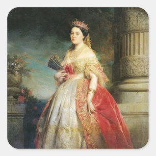Adesivo Quadrado Mathilde Laetitia Wilhelmine Bonaparte 1861