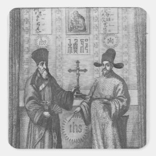 Adesivo Quadrado Matteo Ricci e Paulus Li