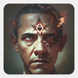 Adesivo Quadrado Mau Obama Revealing