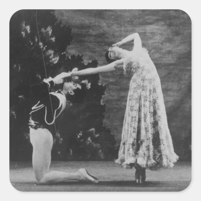 Adesivo Quadrado Maude Lloyd e Hugh Laing (Frente)