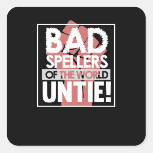 Adesivo Quadrado Maus Espelhos Da Terapêutica Mundial De Sensibiliz