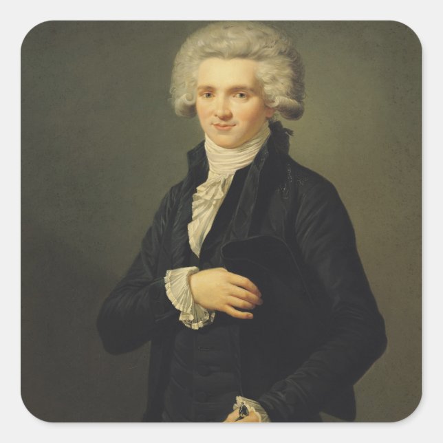 Adesivo Quadrado Maximilien de Robespierre 1791 (Frente)