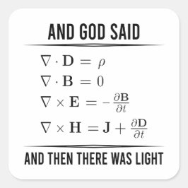 Adesivo Quadrado Maxwells Equations Maxwell Maxwell Math 1WH1