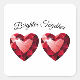 Adesivo Quadrado Meaningful Gift for her – Elegant Love