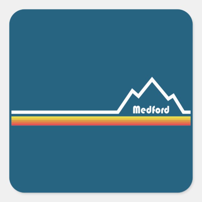 Adesivo Quadrado Medford Oregon (Frente)