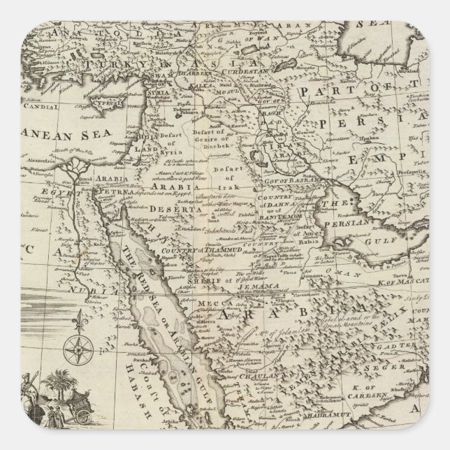 Adesivo Quadrado Médio Oriente (Frente)