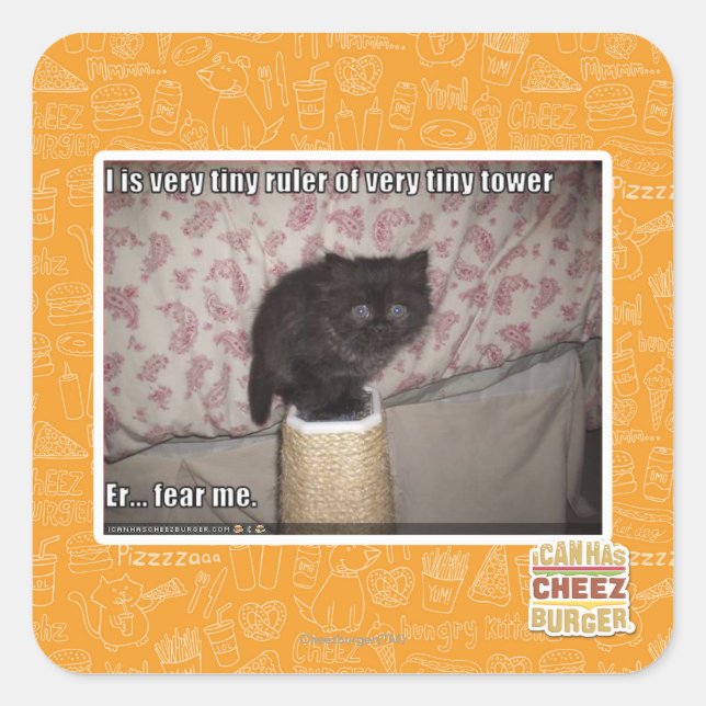 Adesivo Quadrado Medo de mim (Frente)