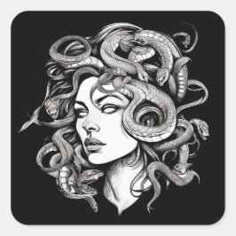 Adesivo Quadrado Medusa