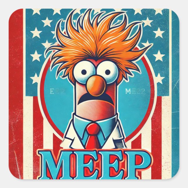 Adesivo Quadrado MEEP Trump (Frente)